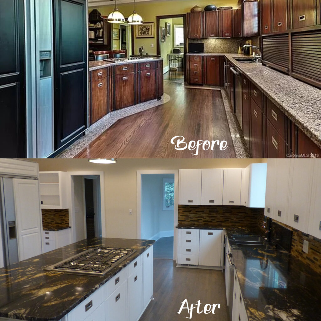 This high-end yet dated Kitchen needed a few changes for it to be in keeping with the area and the rest of the house.......