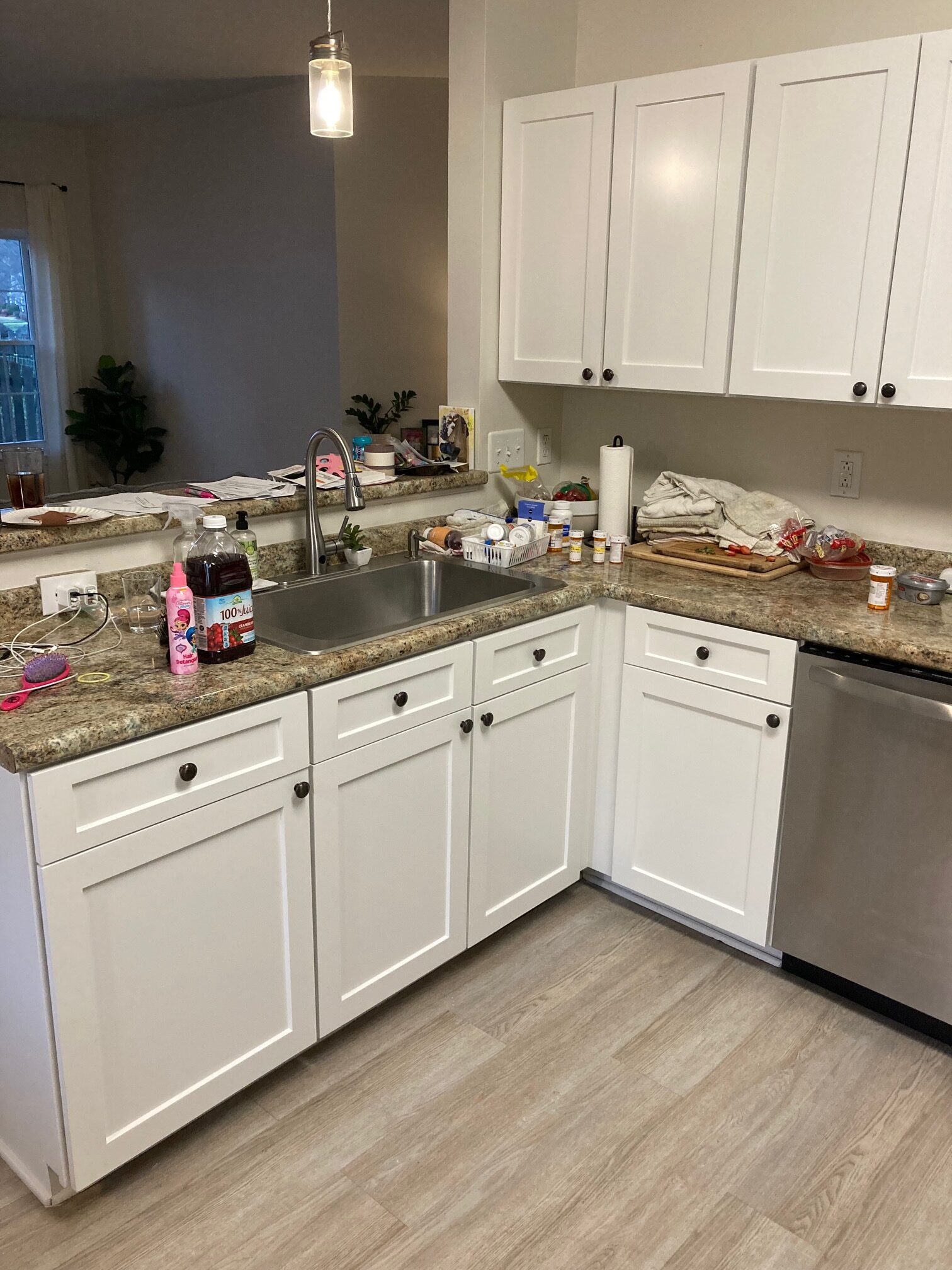 Refinished kitchen cabinets